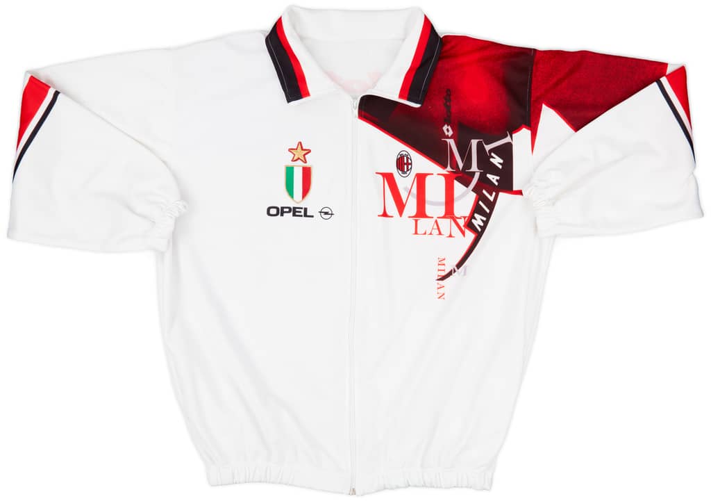 1993-94 AC Milan Lotto Track Jacket - 8/10 - (XXL)