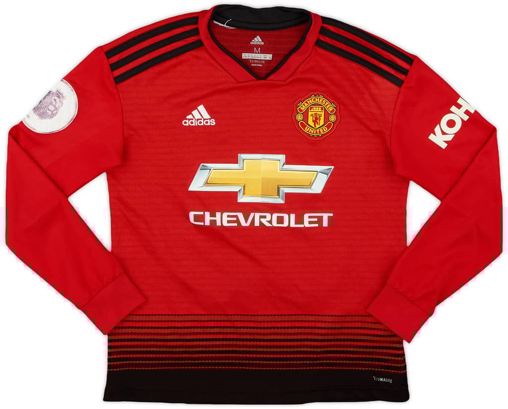 2018-19 Manchester United Home L/S Shirt Shaw #23 - 6/10 - (M.Boys)