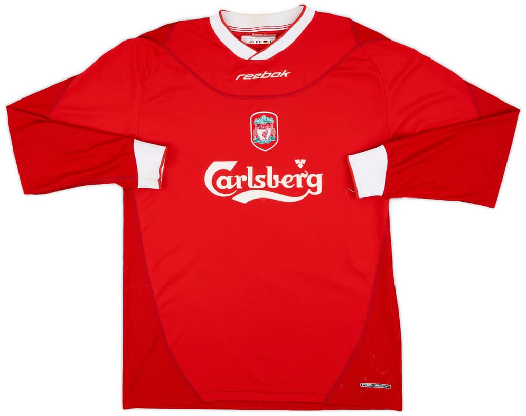 2002-04 Liverpool Home L/S Shirt Owen #10 - 8/10 - (M)