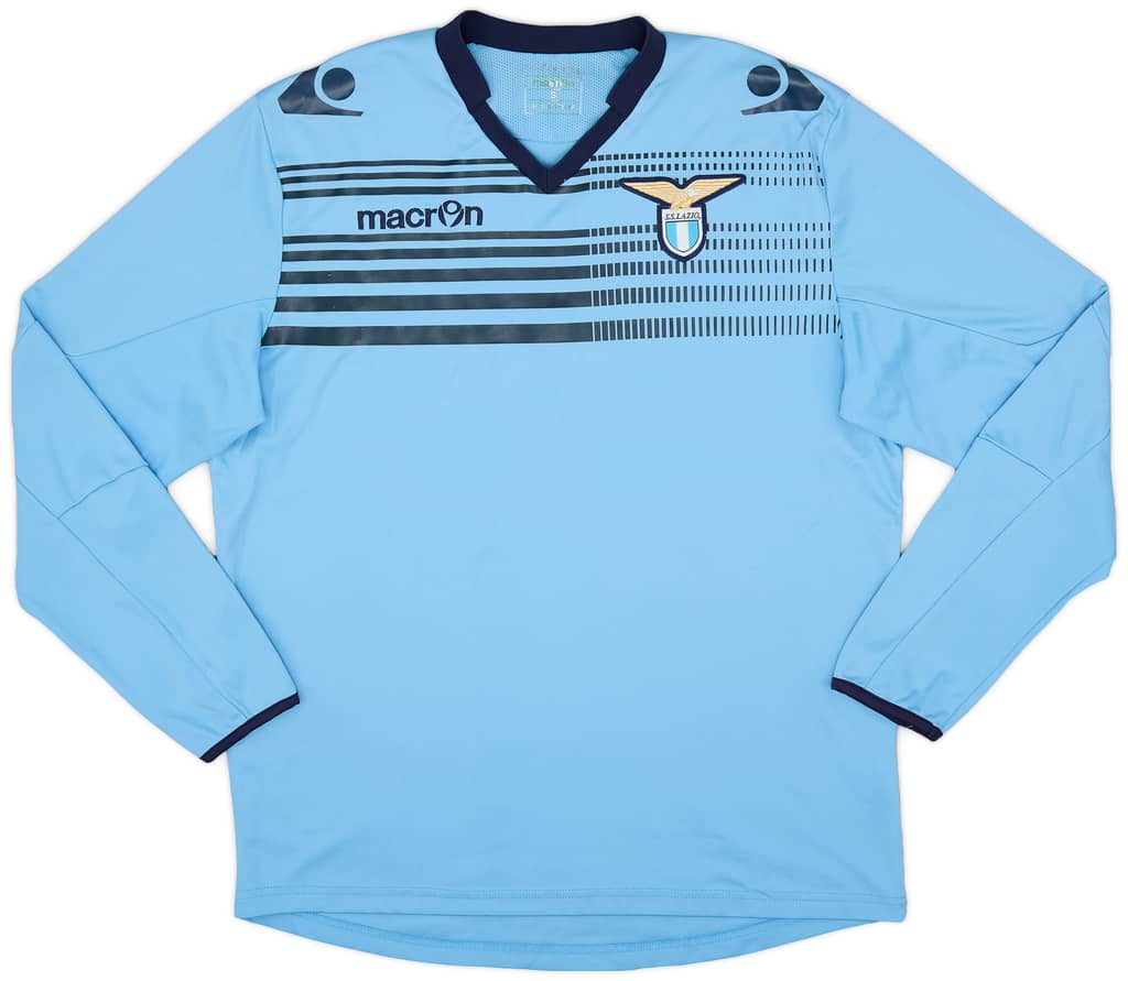 2013-14 Lazio Macron Training L/S Shirt - 8/10 - (S)