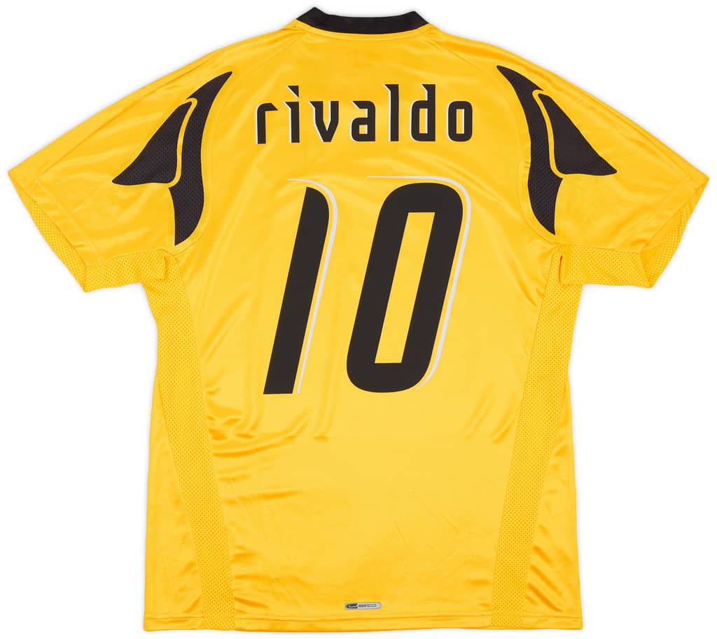2007-08 AEK Athens Home Shirt Rivaldo #10 (L)
