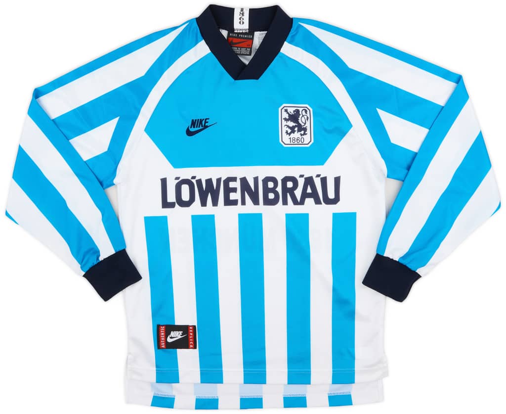 1995-96 1860 Munich Home L/S Shirt - 9/10 - (XS)