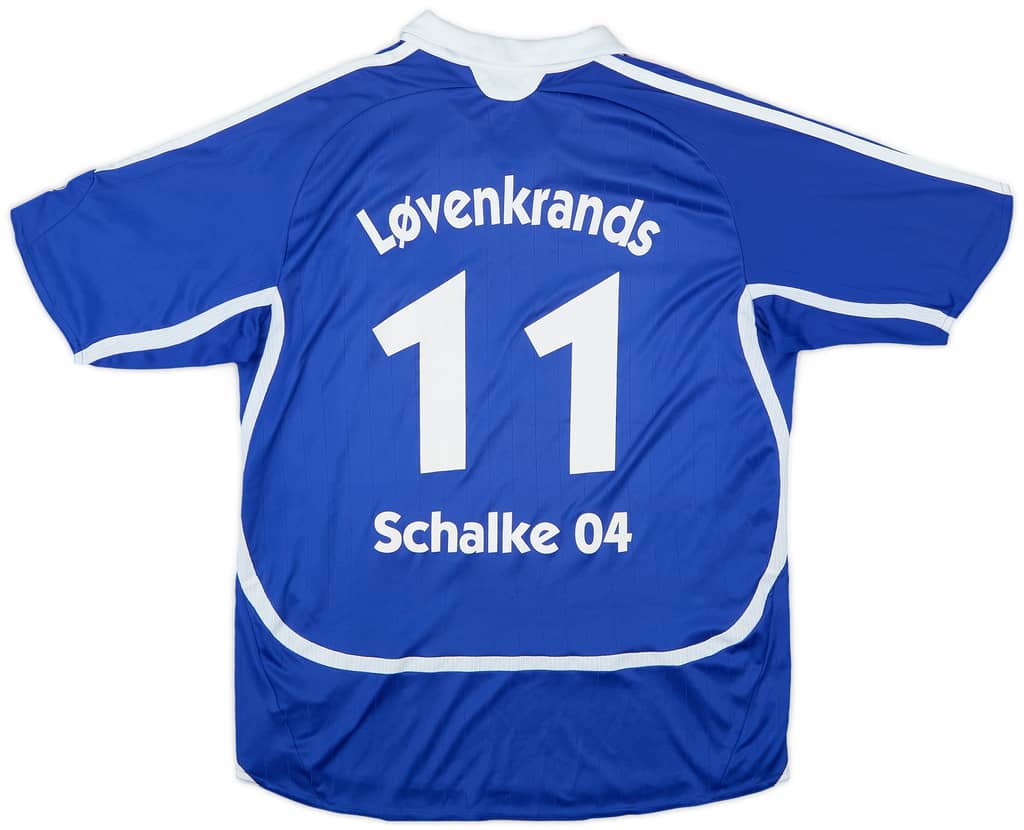 2006-07 Schalke Home Shirt Lovenkrands #11 - 7/10 - (XL.Boys)