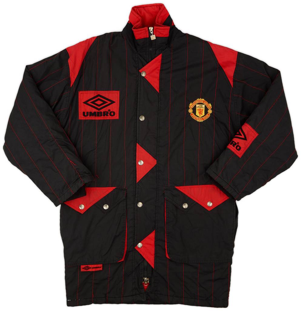 1992-93 Manchester United Umbro Padded Bench Coat - 8/10 - (XS)