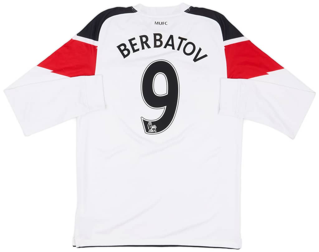 2010-12 Manchester United Away L/S Shirt Berbatov #9 - 6/10 - (M)