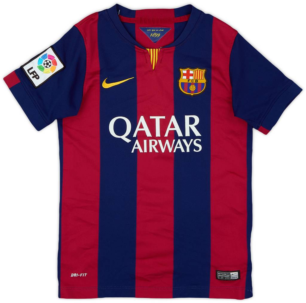 2014-15 Barcelona Home Shirt - 9/10 - (S.Boys)