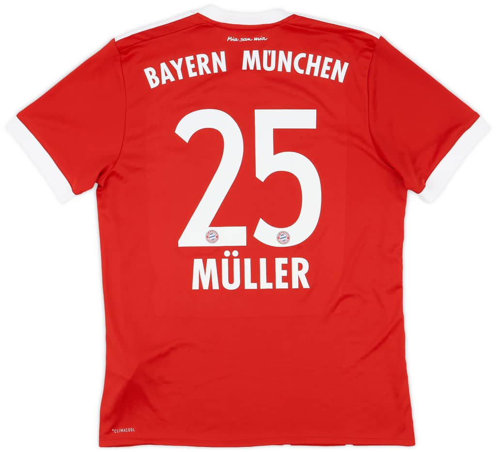 2017-18 Bayern Munich Home Shirt Muller #25