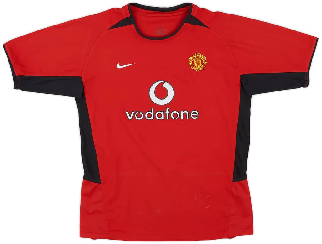 2002-04 Manchester United Home Shirt - 8/10 - (XL.Boys)
