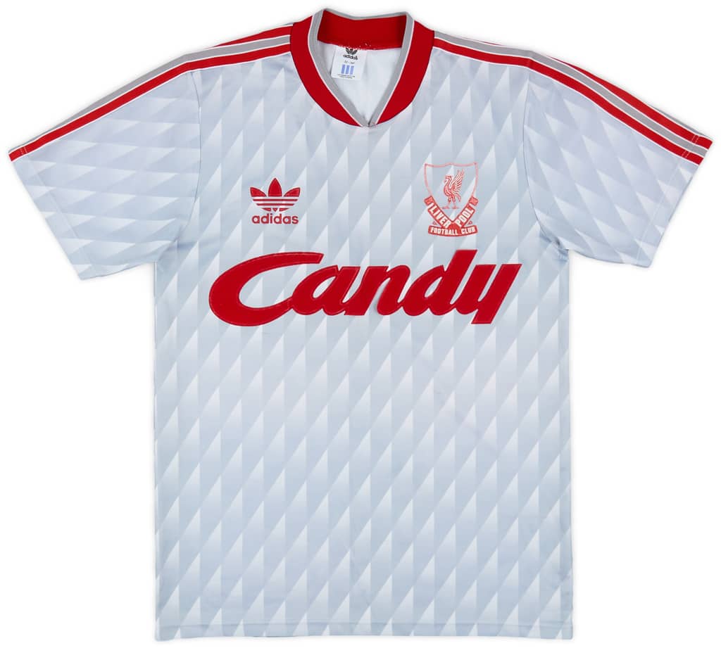 1989-91 Liverpool Away Shirt - 6/10 - (Y)