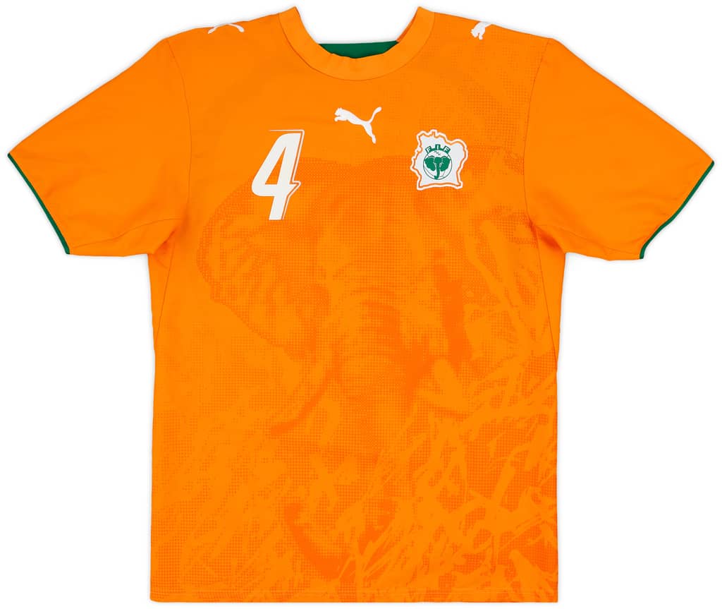 2006-07 Ivory Coast Home Shirt Toure #4 - 10/10 - (S)
