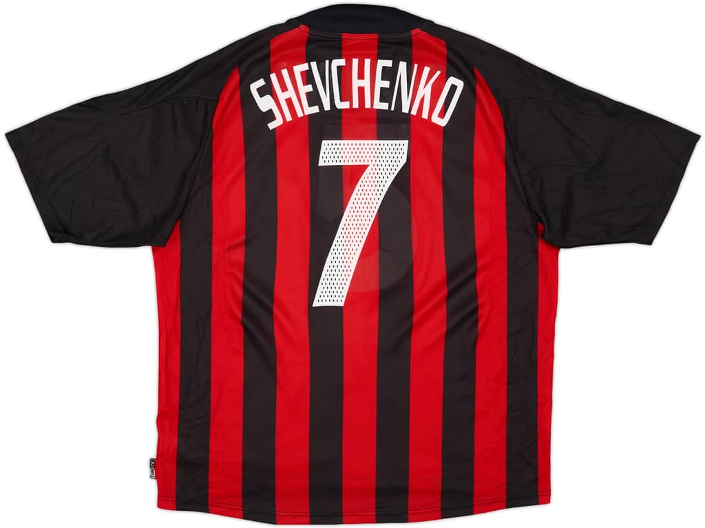 2002-03 AC Milan Home Shirt Shevchenko #7 - 5/10 - (XL)