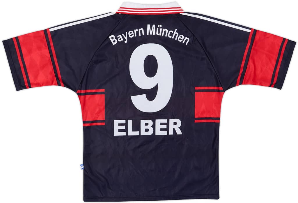 1997-99 Bayern Munich Home Shirt Elber #9 - 6/10 - (M)
