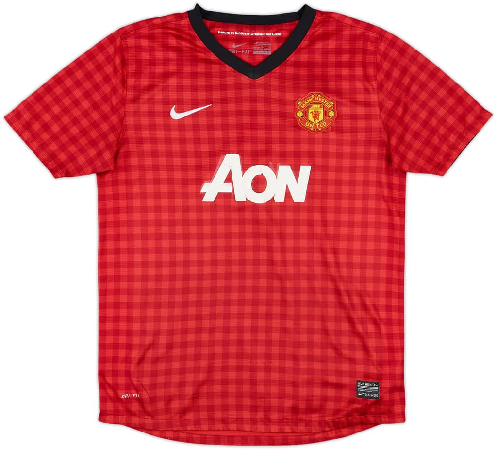 2012-13 Manchester United Home Shirt - 5/10 - (XL.Boys)
