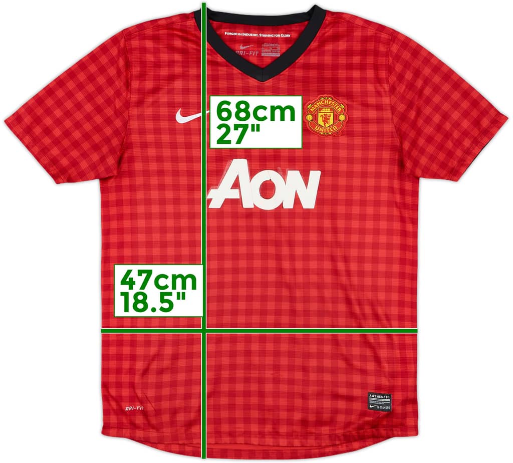 2012-13 Manchester United Home Shirt - 5/10 - (XL.Boys)