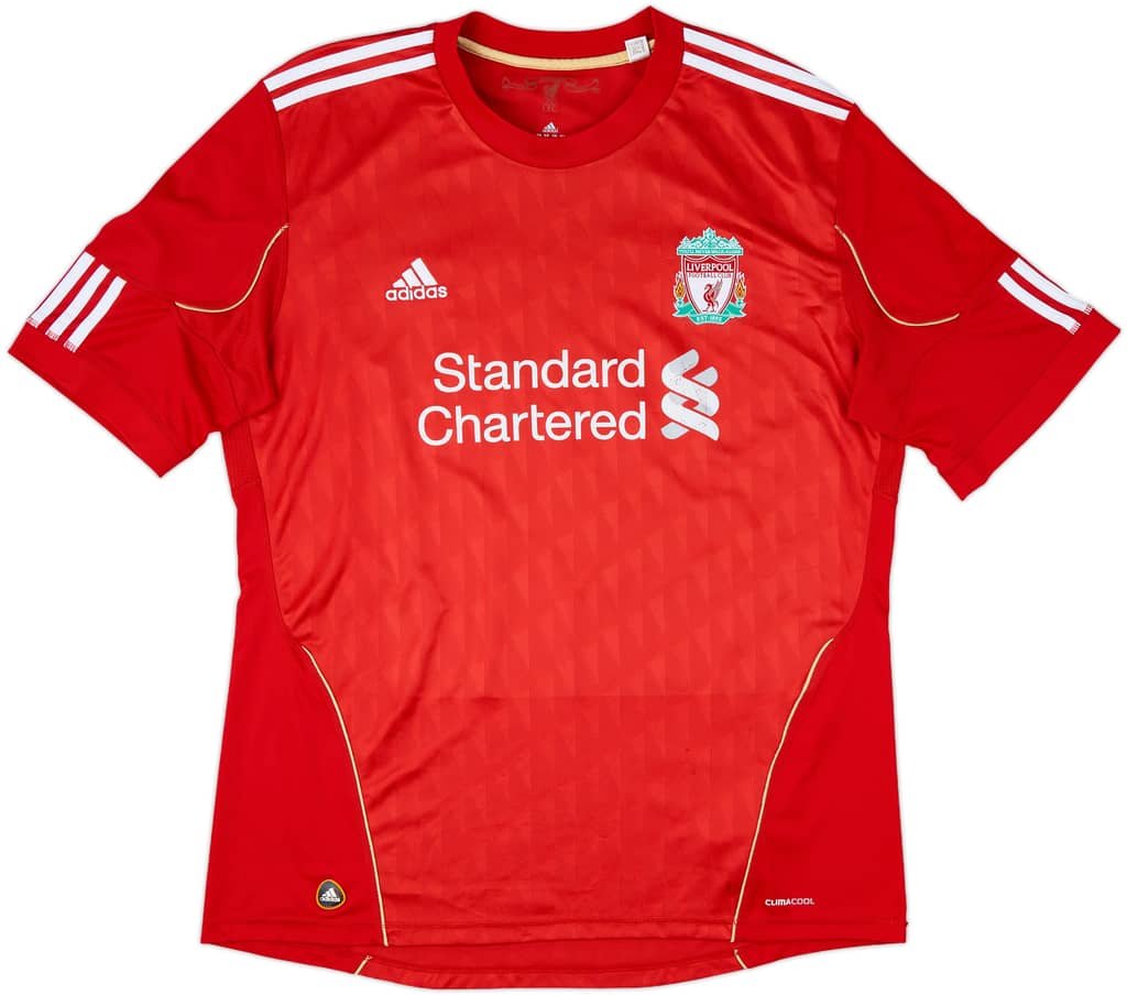 2010-12 Liverpool Home Shirt Gerrard #8 - 5/10 - (XL)