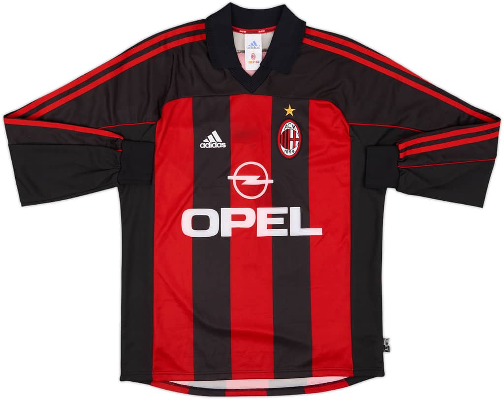 2000-02 AC Milan Home L/S Shirt Shevchenko #7 - 6/10 - (M)