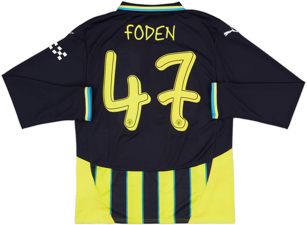 2024-25 Manchester City Away L/S Shirt Foden #47 (L)