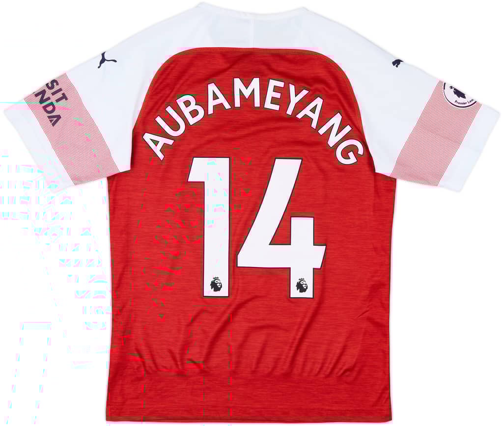 2018-19 Arsenal Home Shirt Aubameyang #14 - 8/10 - (S)