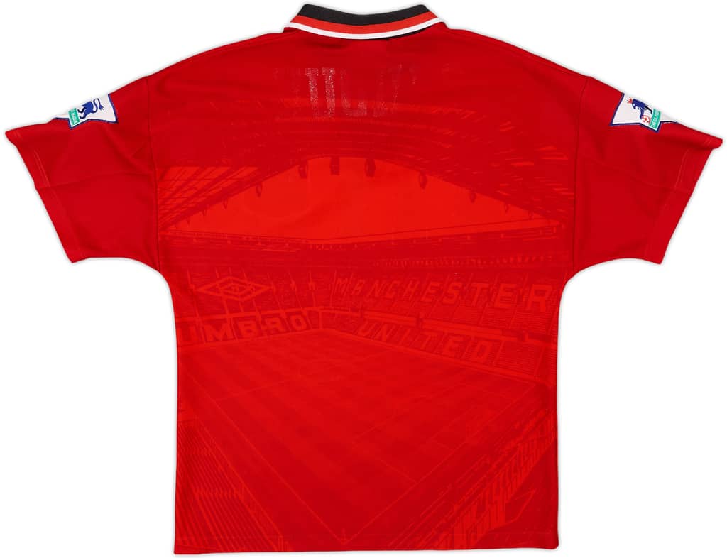 1994-96 Manchester United Home Shirt - 9/10 - (Y)