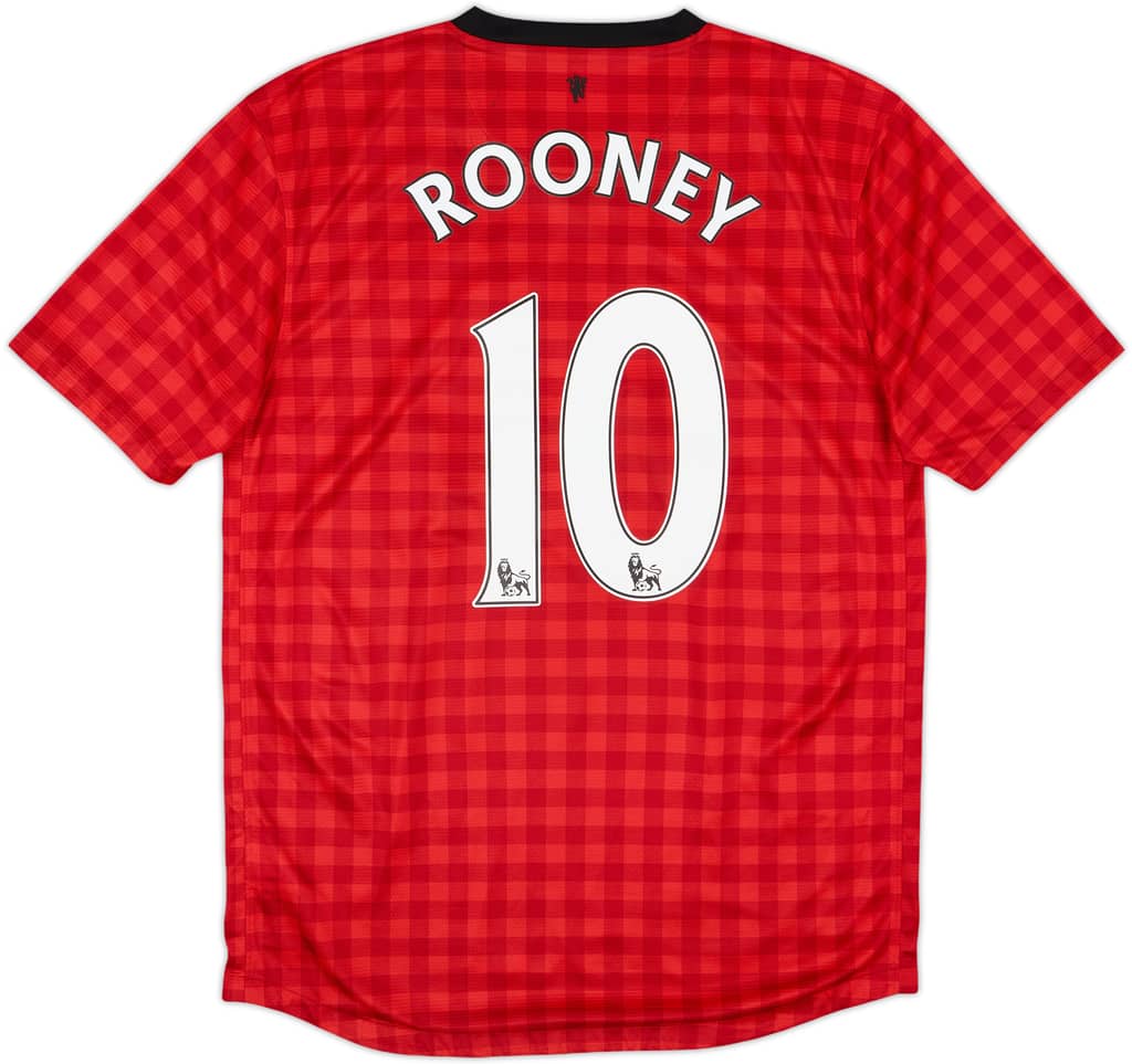2012-13 Manchester United Home Shirt Rooney #10 - 4/10 - (M)