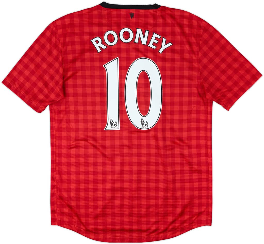 2012-13 Manchester United Home Shirt Rooney #10 - 4/10 - (M)