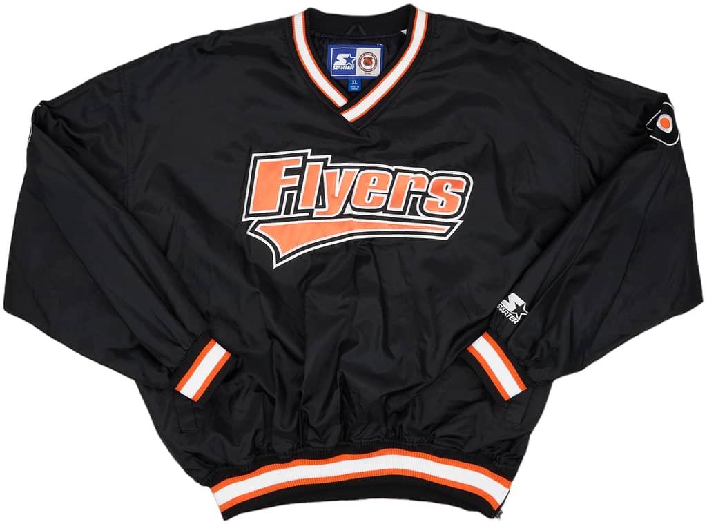 1990s Philadelphia Flyers Starter Pullover Windbreaker Jacket (Excellent) XL