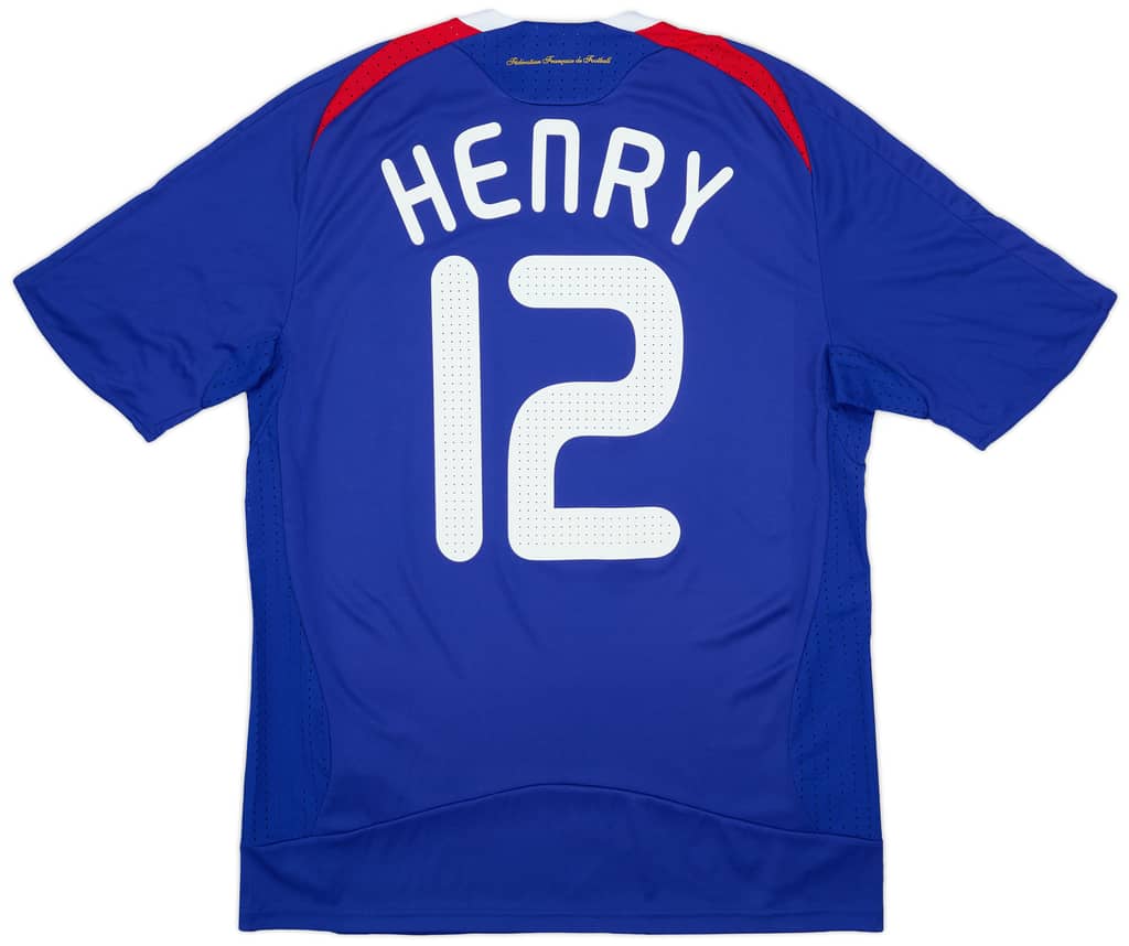 2007-08 France Home Shirt Henry #12 - 8/10 - (S)