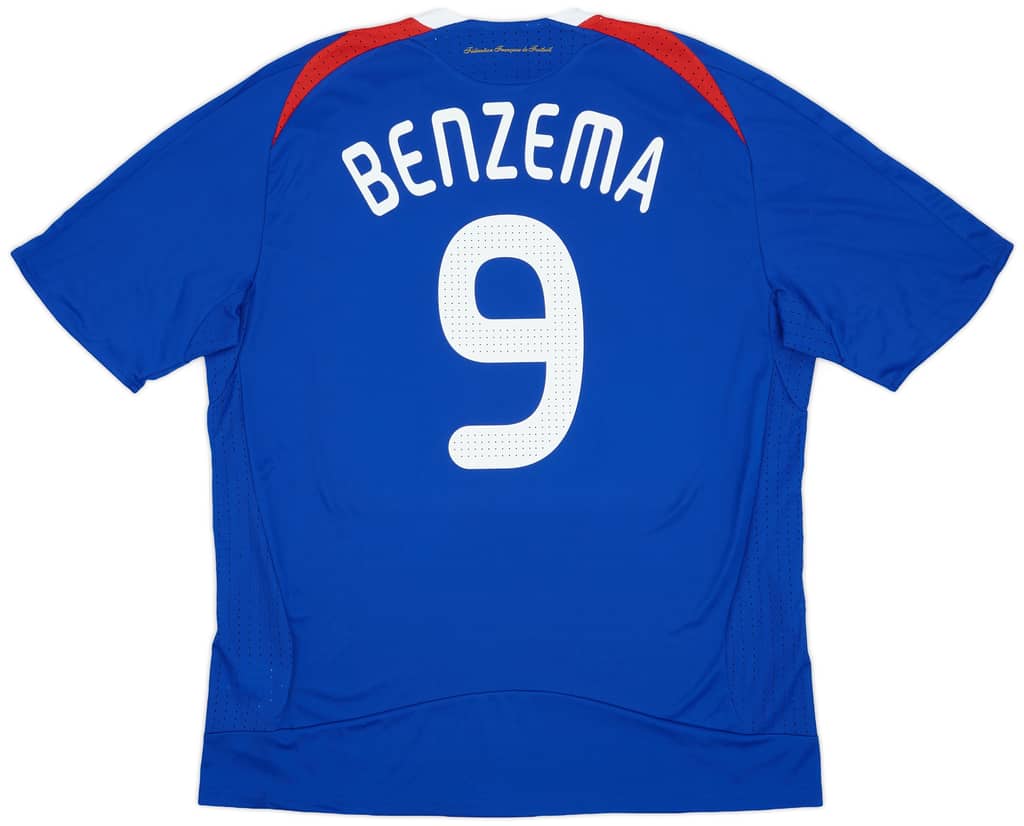 2007-08 France Home Shirt Benzema #9