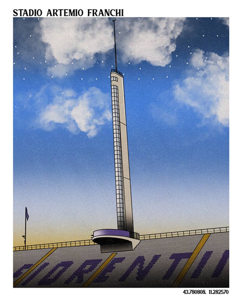 Stadio Artemio Franchi A3 Print/Poster
