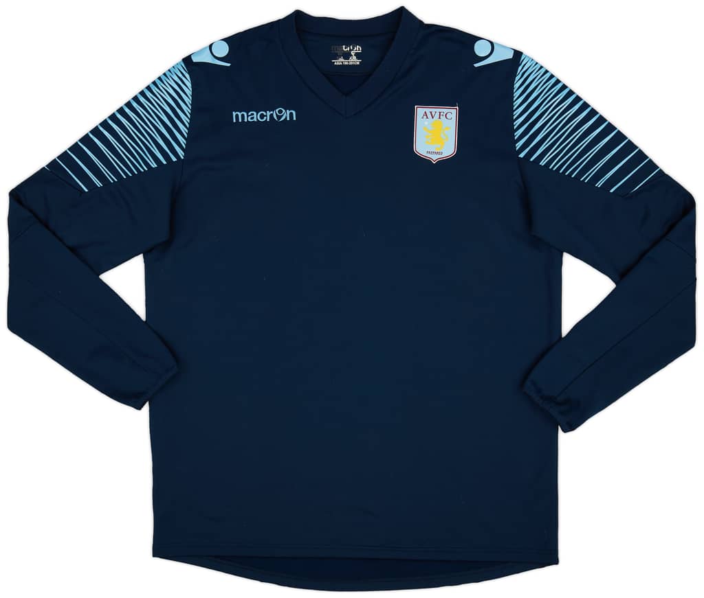 2010s Aston Villa Macron Drill Top - 9/10 - (XXL)