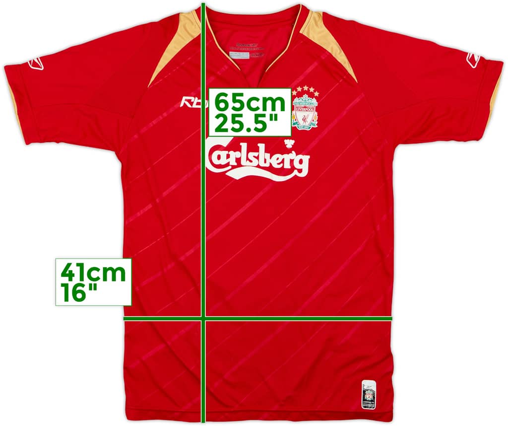 2005-06 Liverpool CL Home Shirt - 6/10 - (L.Boys)