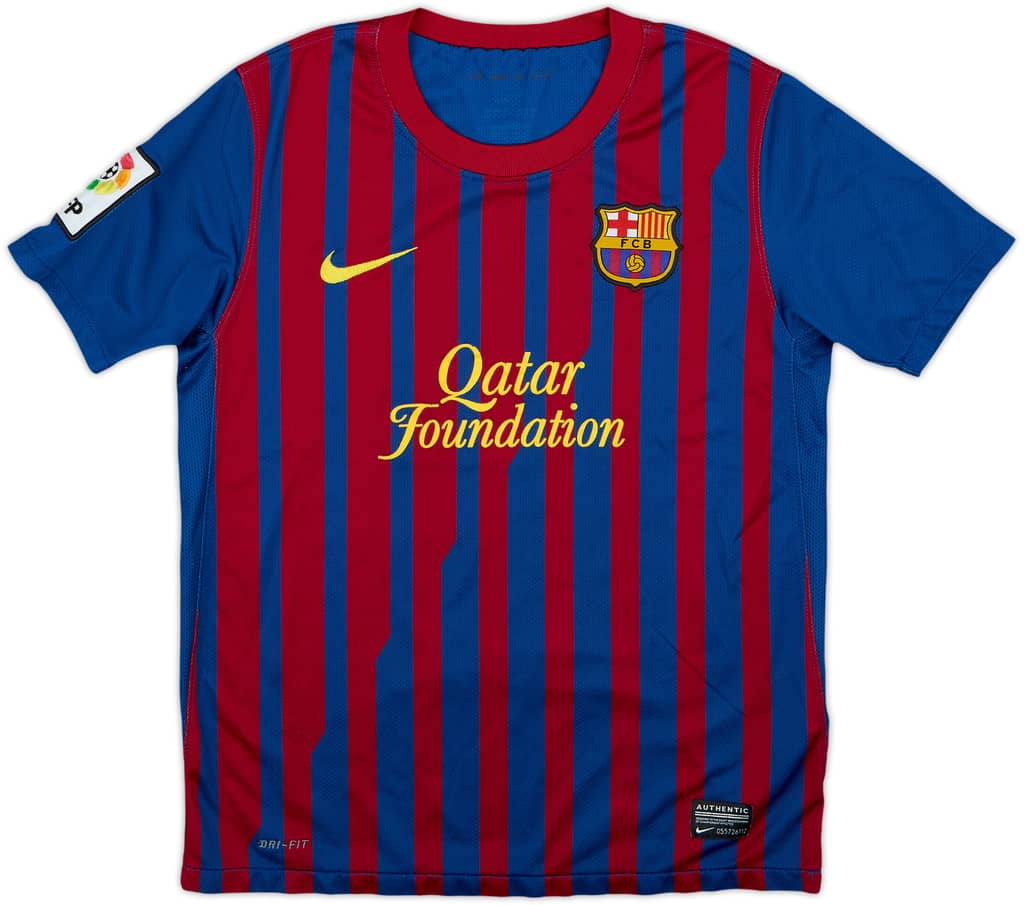 2011-12 Barcelona Home Shirt - 7/10 - (M.Boys)
