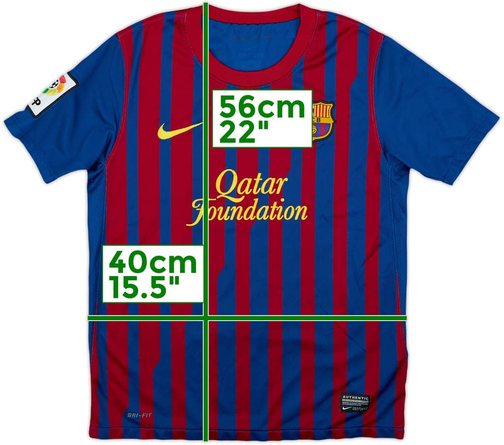 2011-12 Barcelona Home Shirt - 7/10 - (M.Boys)