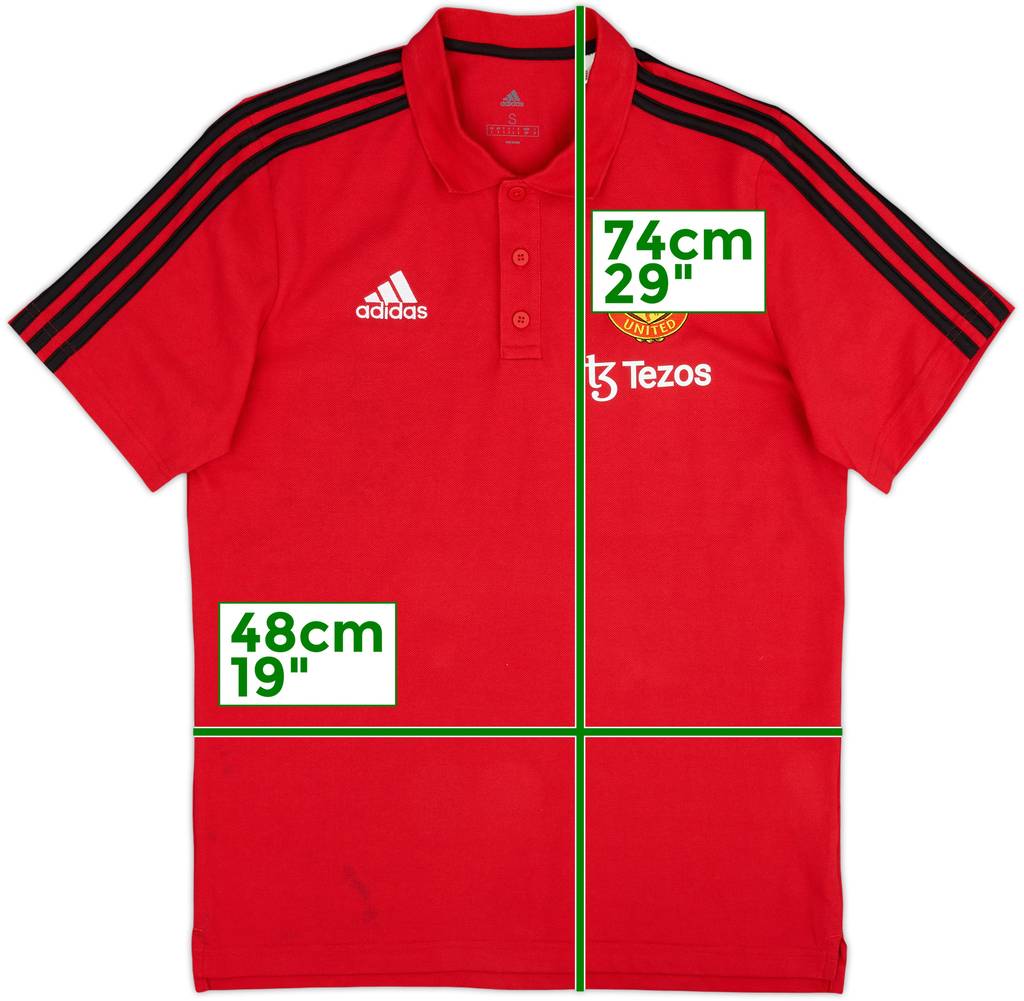 2023-24 Manchester United adidas Polo Shirt - 5/10 - (S)