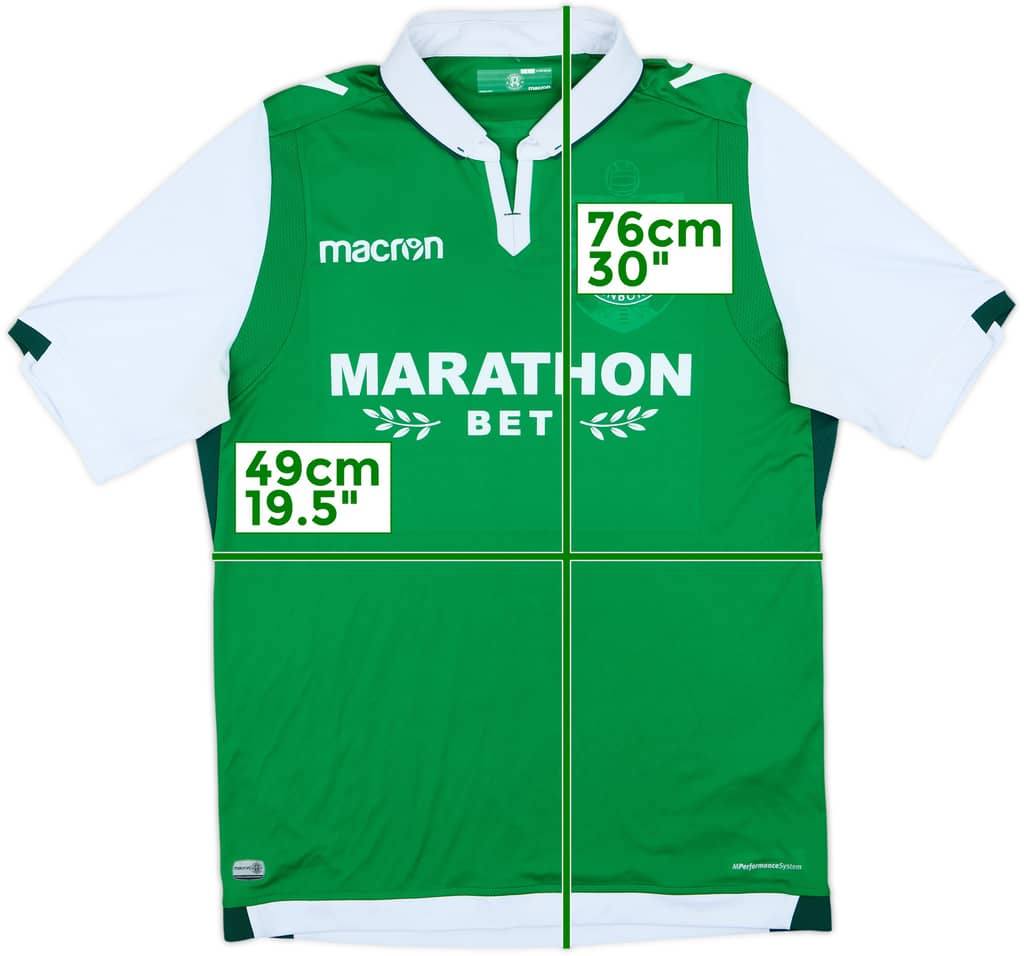 Camiseta de local del Hibernian 2017-18 - 8/10 - (L)