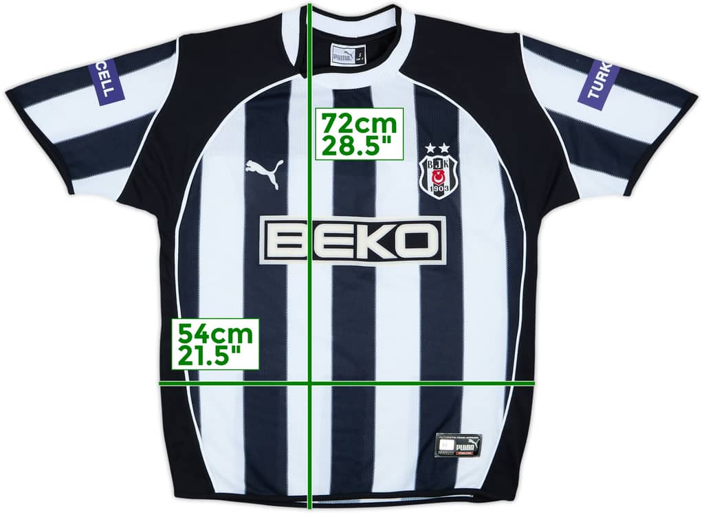 2003-04 Besiktas Camiseta Visitante - 8/10 - (S)