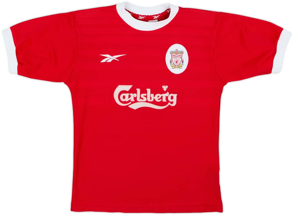 1998-00 Liverpool Home Shirt - 8/10 - (M.Boys)