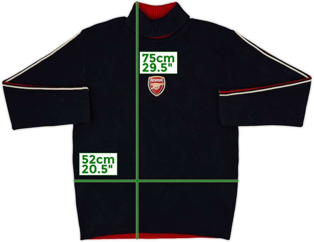 2000s Arsenal Knitted Sweat Top - 9/10 - (L)