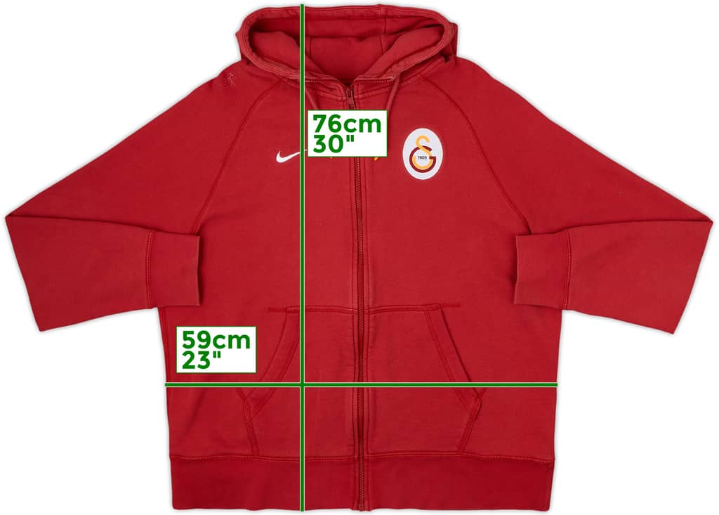 2014-15 Galatasaray Nike Chaqueta de chándal con cierre y capucha - 5/10 - (XL)