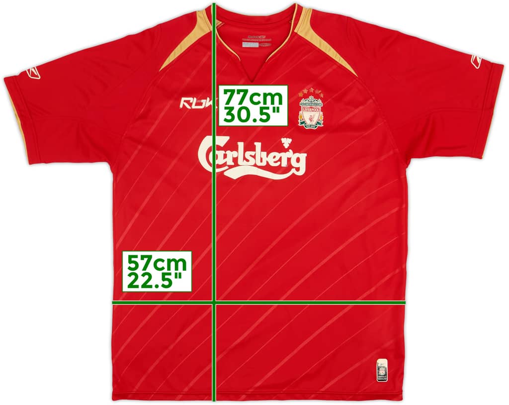 2005-06 Liverpool CL Home Shirt - 4/10 - (L)