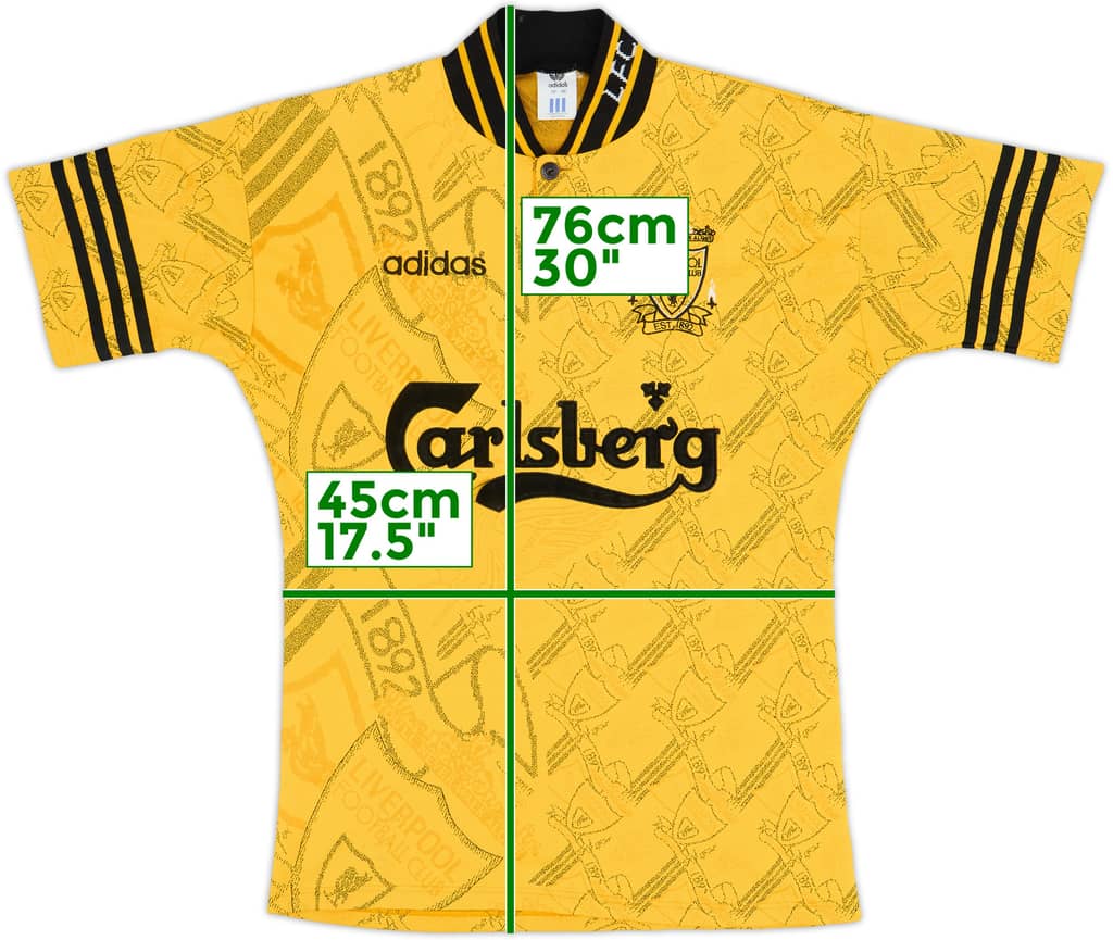 Camiseta de la tercera equipación del Liverpool 1994-96 - 5/10 - (S)