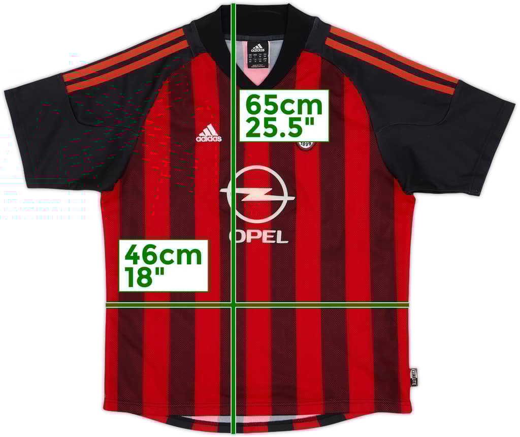 2002-03 AC Milan Home Shirt - 5/10 - (XL.Boys)