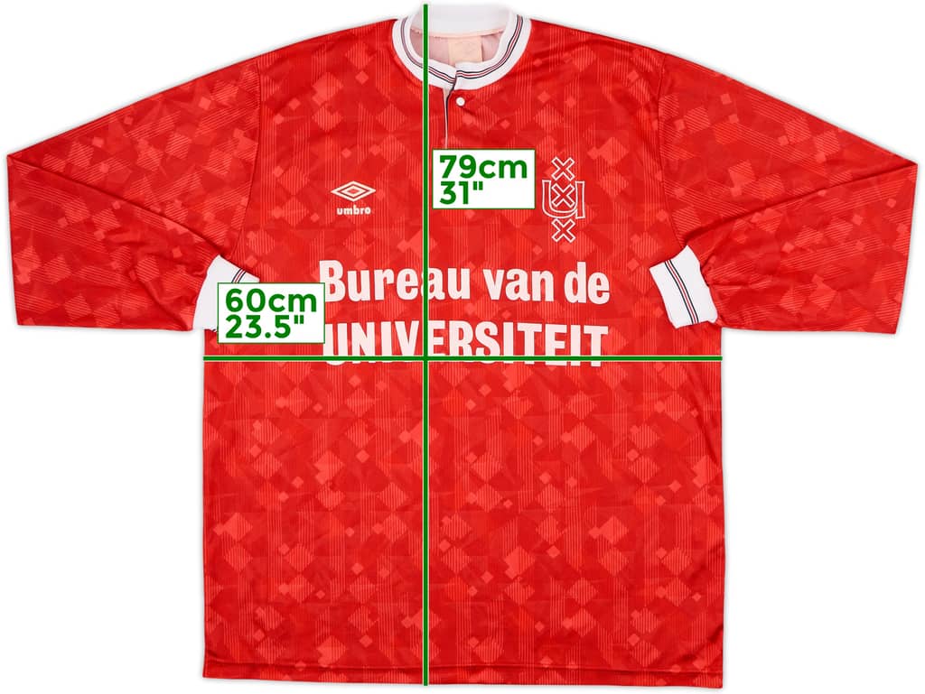 1990-92 Umbro Template L/S Shirt - 9/10 - (L)