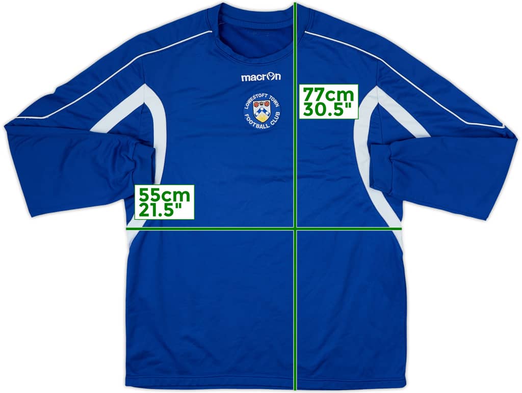 2010-11 Lowestoft Macron Sweat Top - 8/10 - (L/XL)