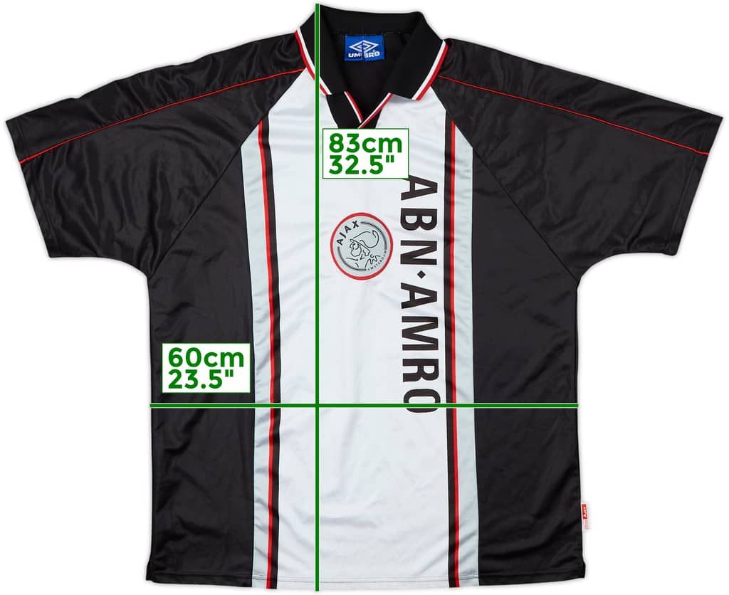 Camiseta de visitante del Ajax 1998-99 - 8/10 - (XL)