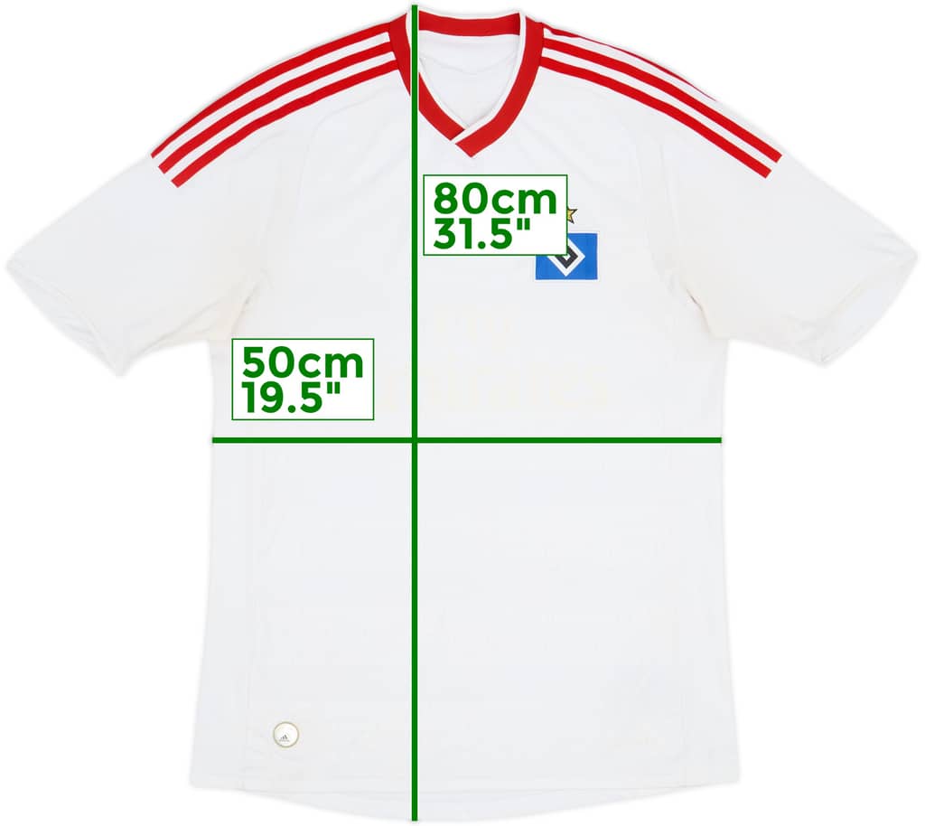 Camiseta de local del Hamburg 2009-10 - 3/10 - (M)