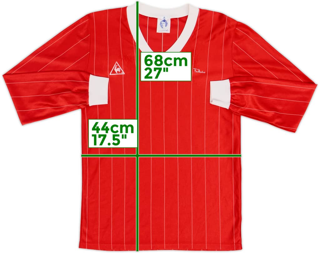 1980s Le Coq Sportif Falcao Template L/S Shirt - 9/10 - (S)
