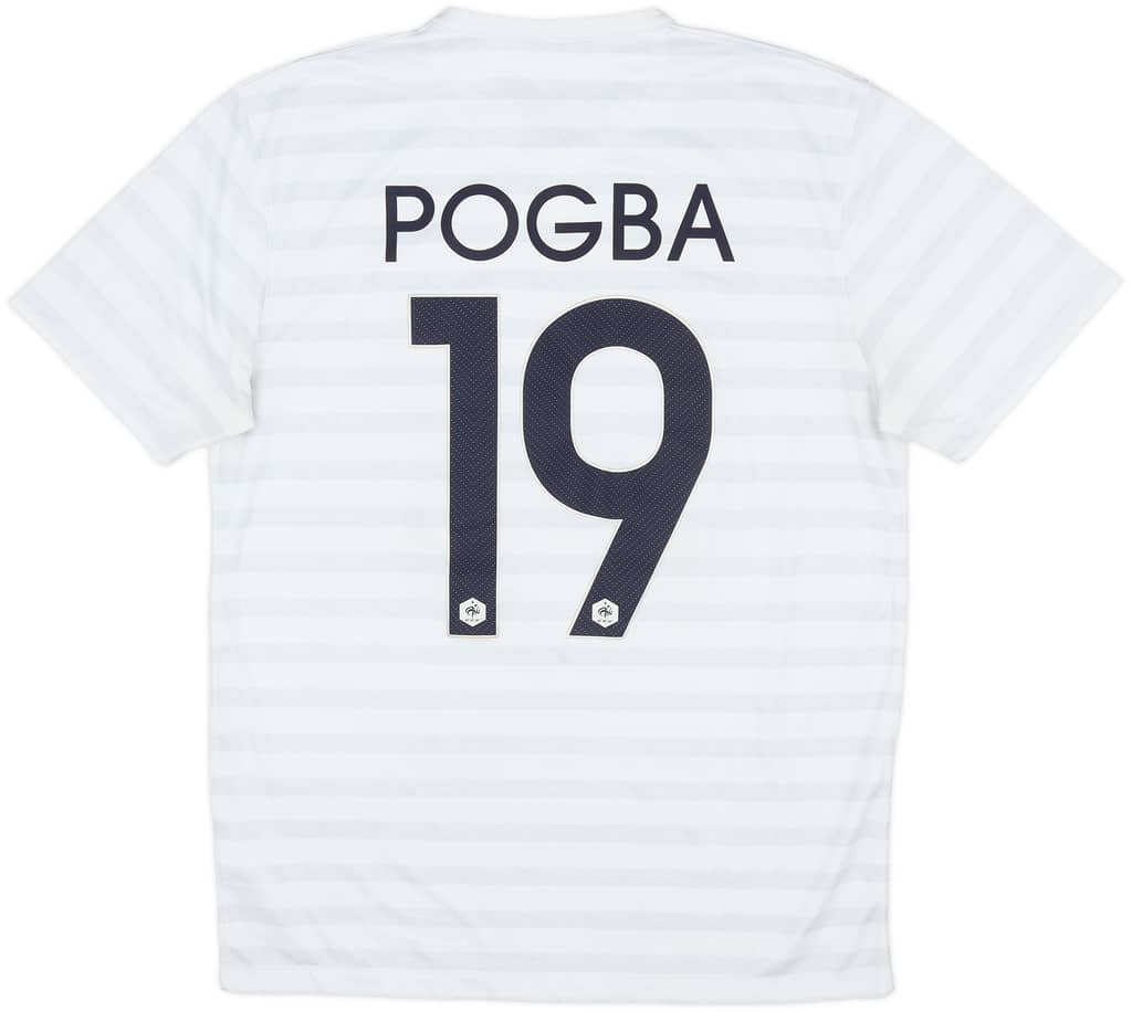 2014-15 France Away Shirt Pogba #19 - 5/10 - (M)
