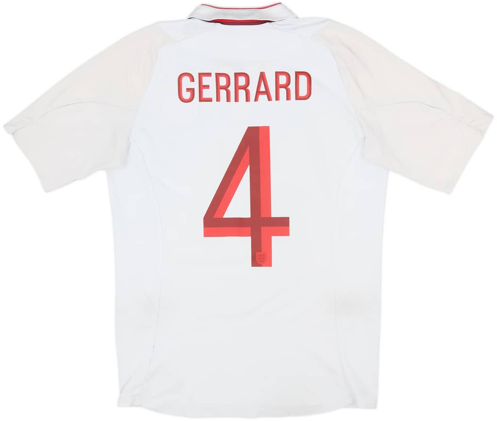 2012-13 England Home Shirt Gerrard #4 - 5/10 - (M)