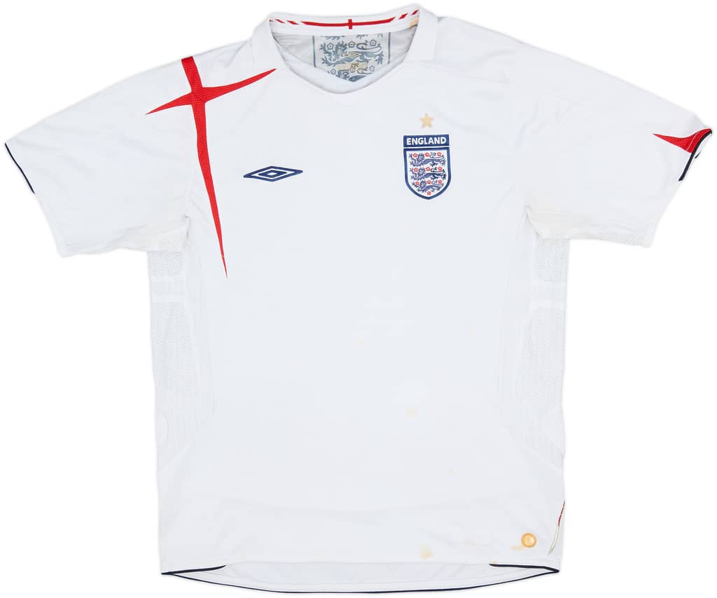 2005-07 England Home Shirt - 4/10 - (L)